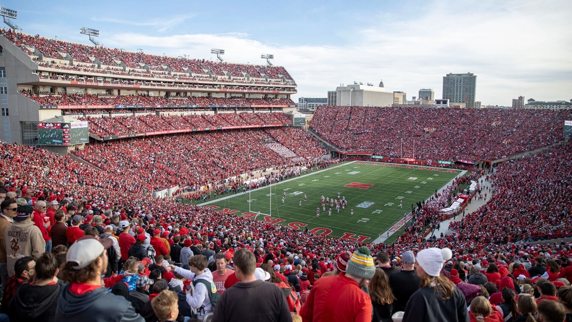 Nebraska Cornhuskers football team tracking Husker Progress during fall practice