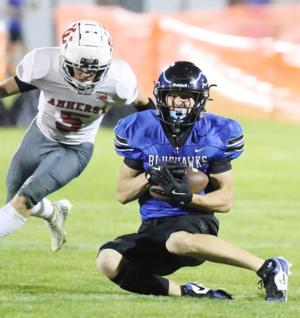 Bluehawks show forward progress in 20-14 loss to Amherst