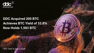 DDC Enterprise Announces Acquisition of Additional 200 BTC, Reinforcing Disciplined Treasury Expansion Strategy