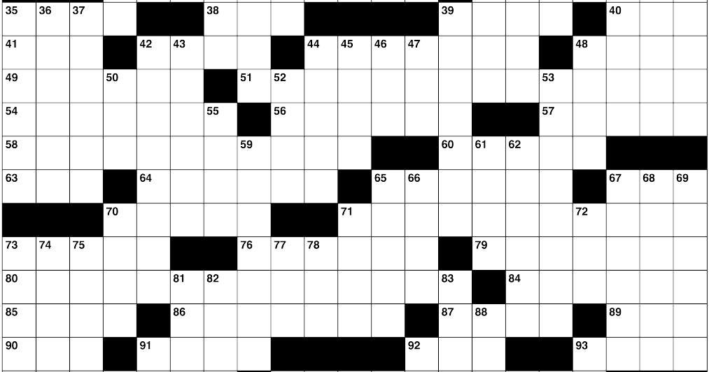 New York Times crossword puzzle | | hastingstribune.com