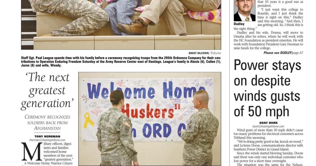 Hastings Tribune, Jan. 25, 2010 History