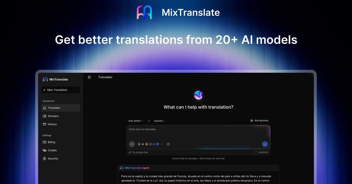 MixTranslate Introduces AI Translation Agent That Tells You If Your Translation Is Publish-Ready
