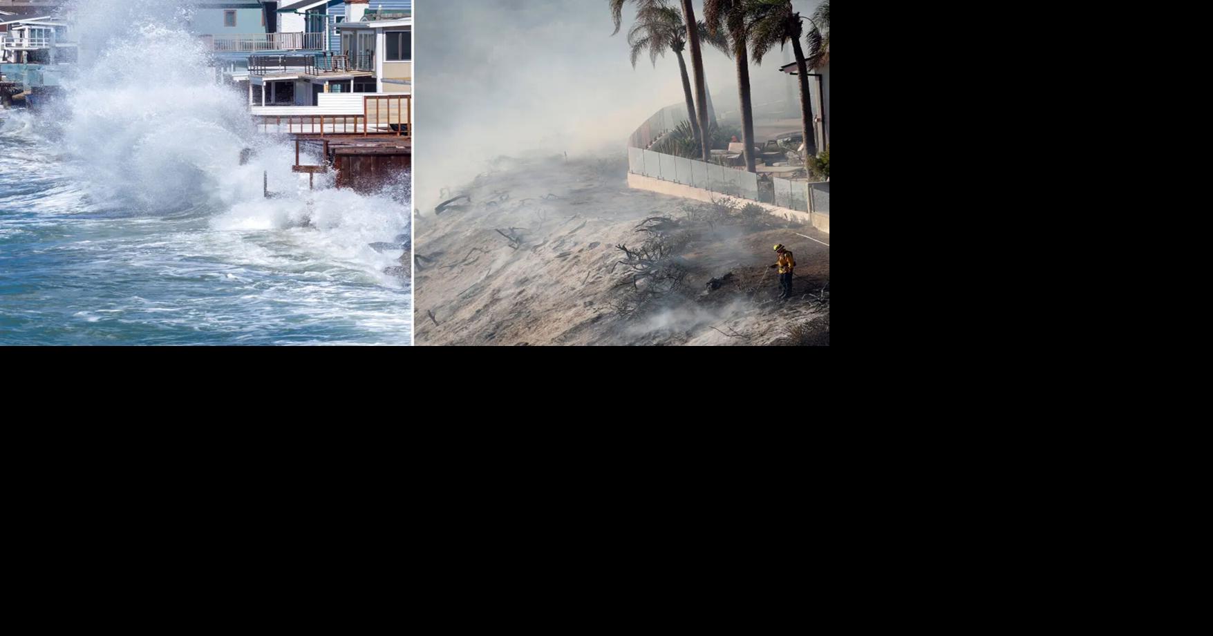 ‘We’re in crisis’: The California coastal town under siege from fires, high surf, El Niño