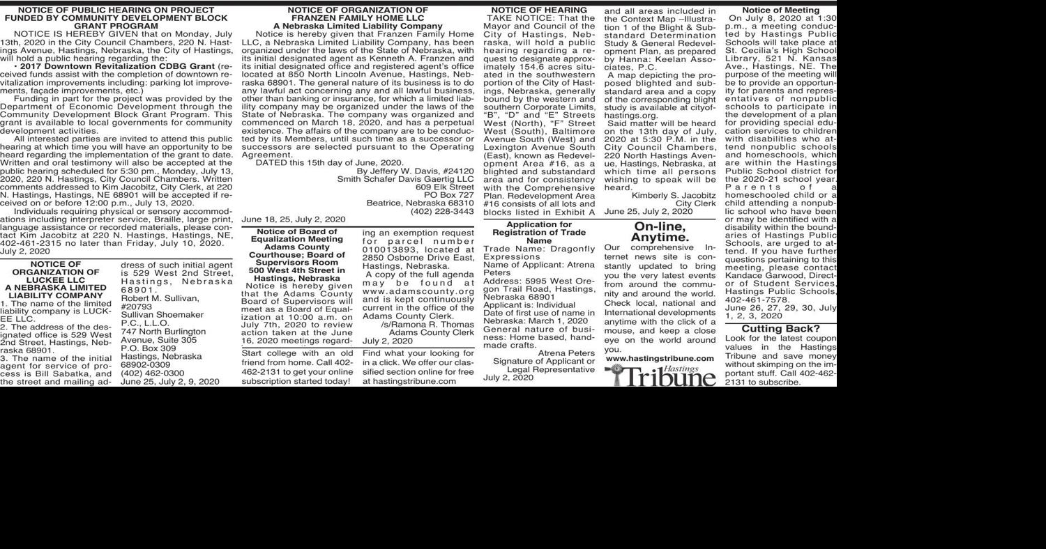 Public notices July 2