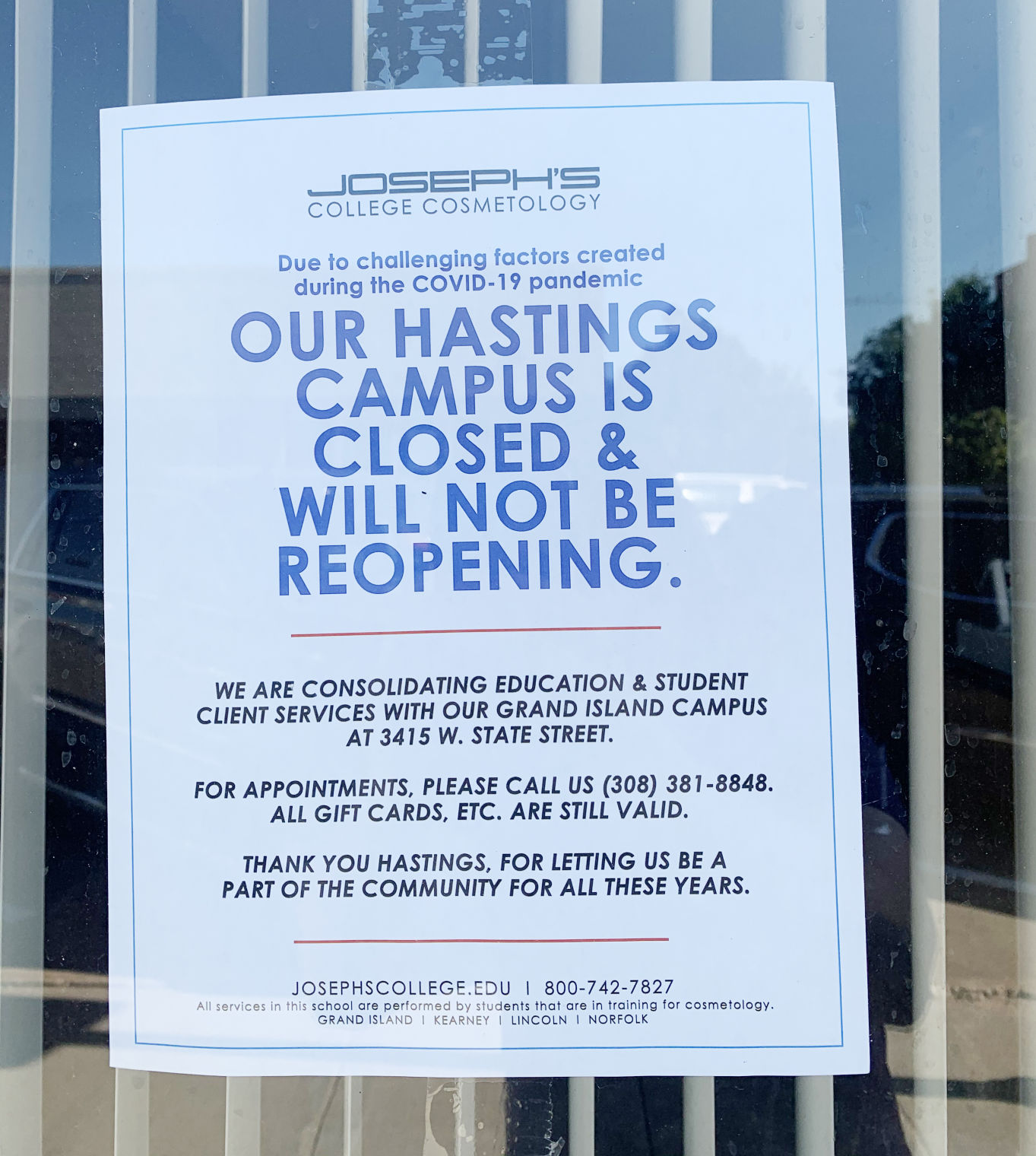 Downtown salon school closes hastingstribune