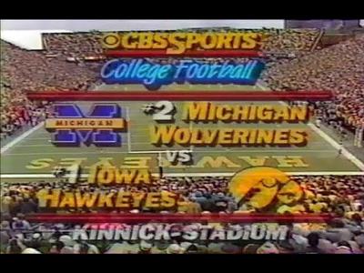 Iowa Michigan 1985