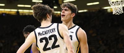 Patrick McCaffery Luka Garza Celebrate