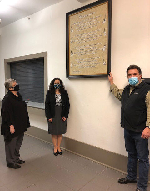 The late Col. Hugh X. Lewis’s gift hangs proudly at KSBTM