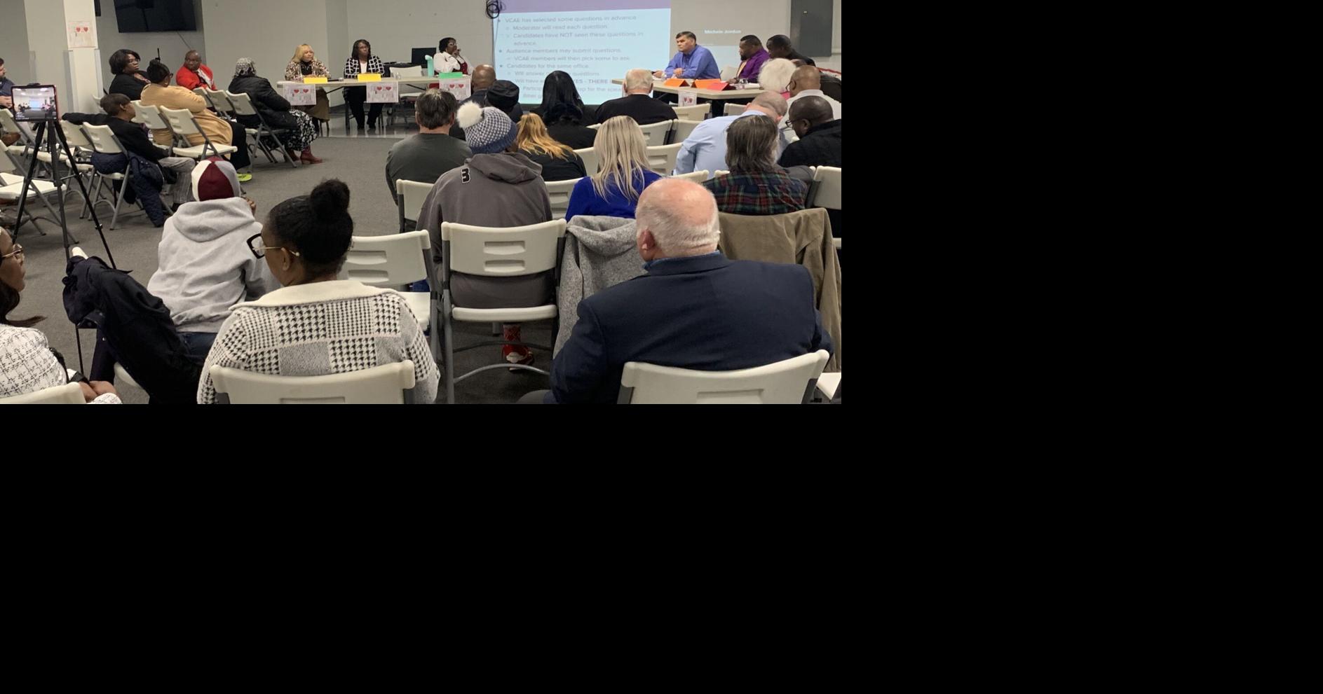 Educators question candidates on pay