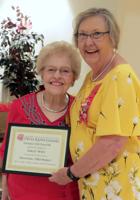 Gamma Chi Chapter honors treasurer