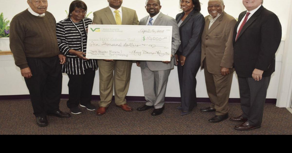 DavisRoyster Funeral Service endows VGCC scholarship Features