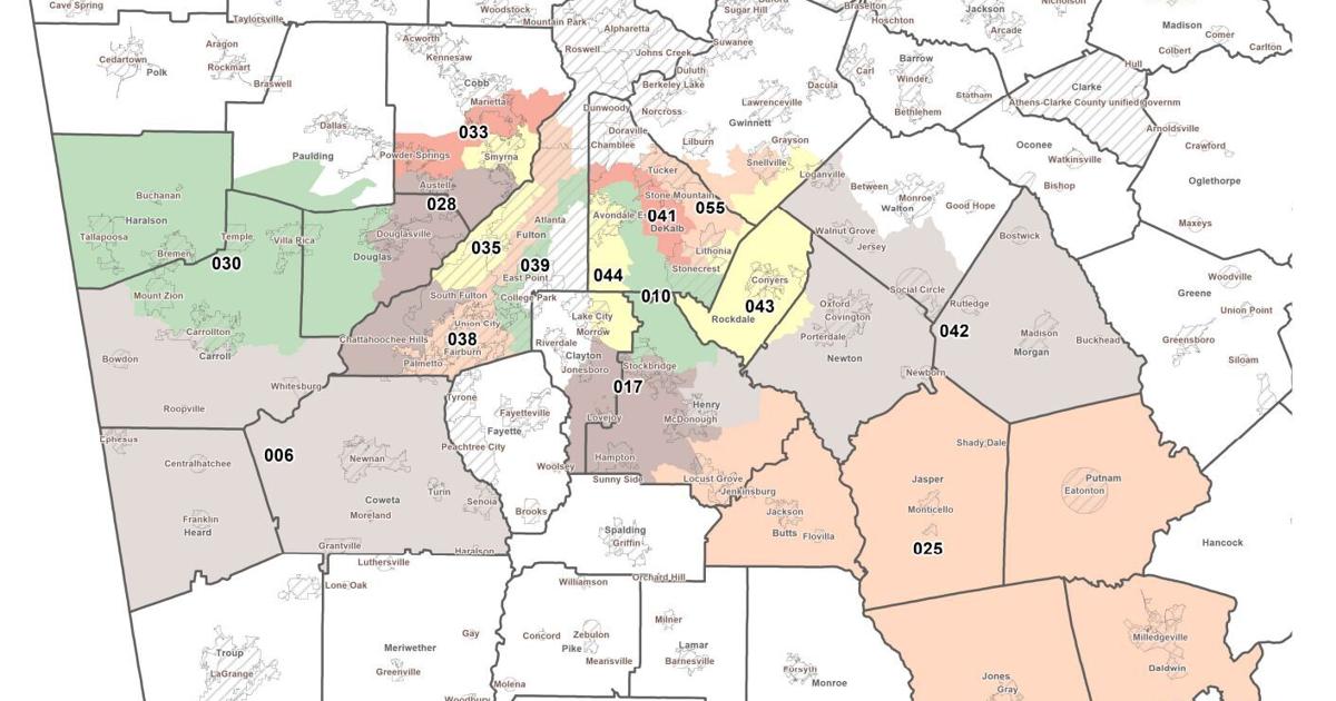 State Senator Map New state Senate map creates two new Black-majority districts | News ...