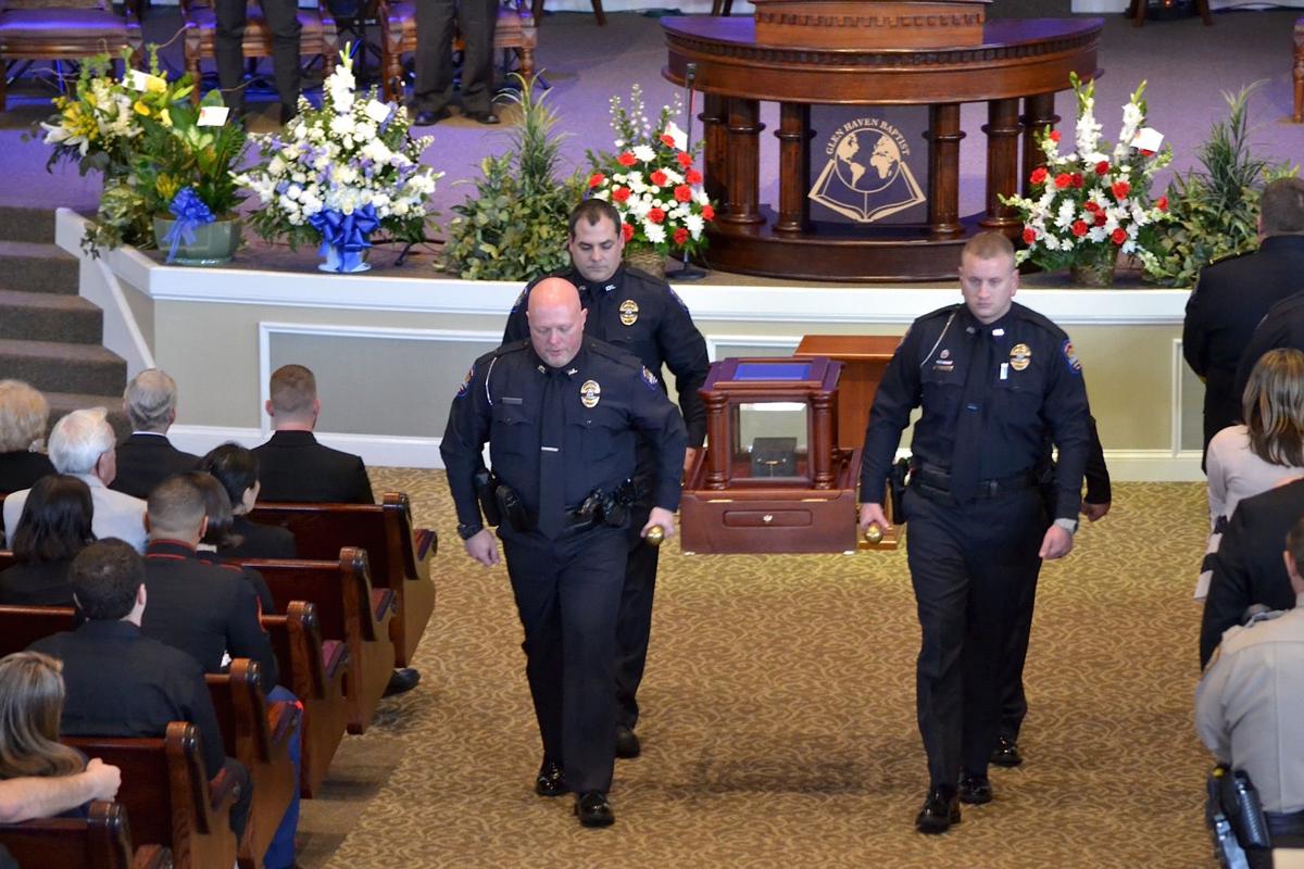 Hundreds mourn slain Locust Grove Officer Chase Maddox at memorial