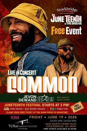 Common to headline Stockbridge's Juneteenth celebration