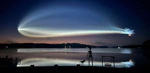 ‘Space jellyfish’ illuminates sky above Jackson Lake