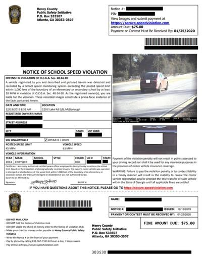 Henry County Police Slow Down In School Zones Or Face Speed Camera Consequences News Henryherald Com