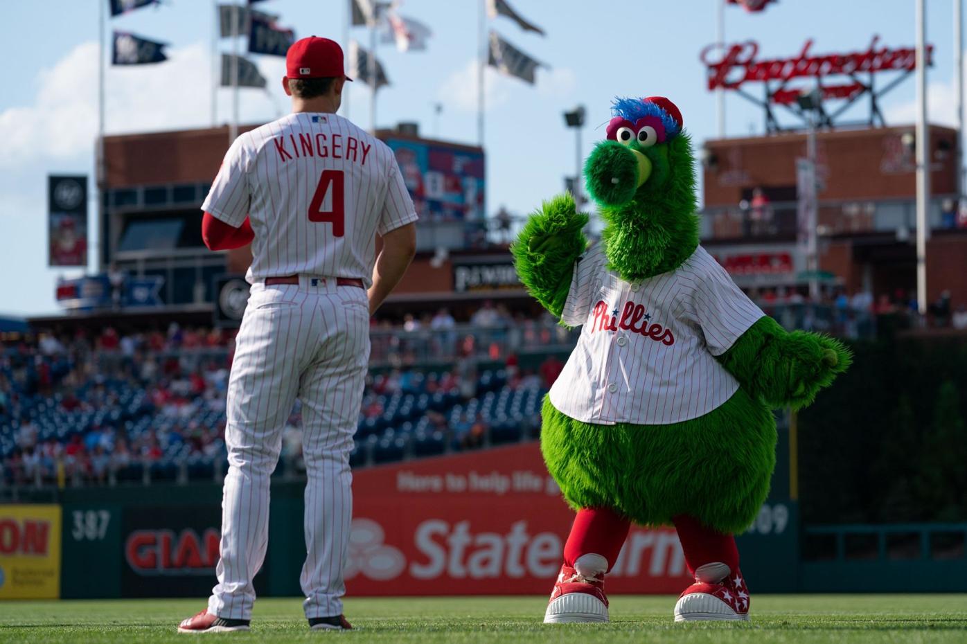 Phillie Phanatic Mascot On Field Before Editorial Stock Photo