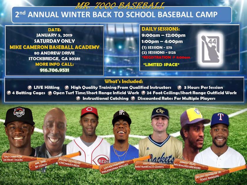 Second Annual Winter Back To School Baseball Camp Starts Saturday