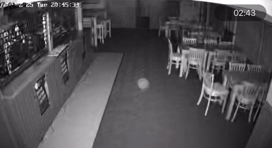 Unsettling footage shows ‘ghost figure’ floating around cricket club’s bar