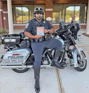 Henry County officer takes second at Police Motorcycle Rodeo