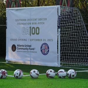 McDonough celebrates opening of new soccer mini pitch