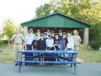 Youth cadets build, donate picnic tables