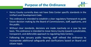 Henry County reviewing proposed data center regulations