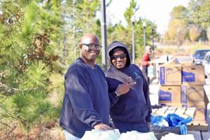 Stockbridge holds food giveaway