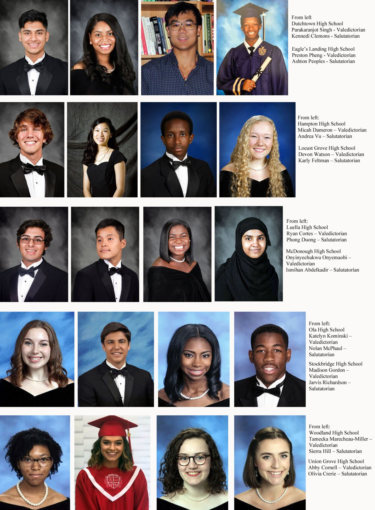 Henry County Schools Announces Class Of 2020 Valedictorians ...