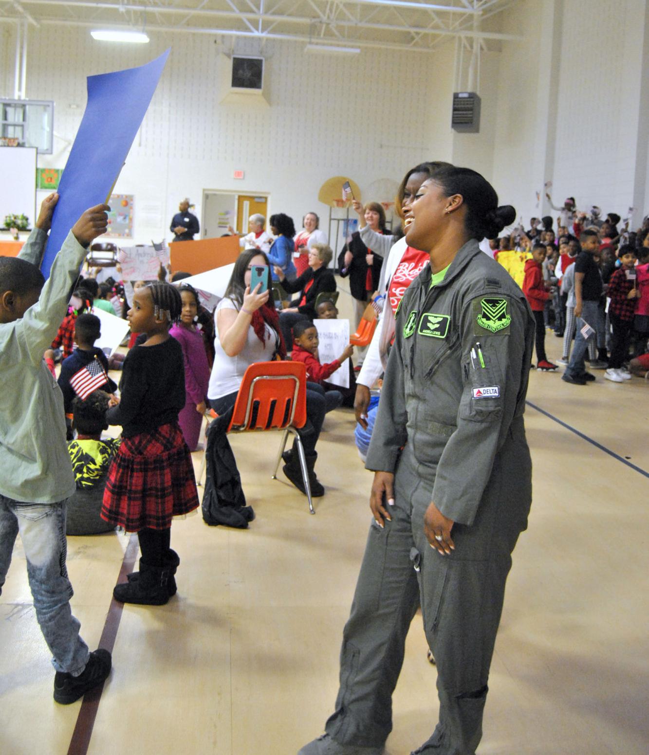 PHOTOS Stockbridge Elementary celebrates 1st Lt. Andrea Lewis