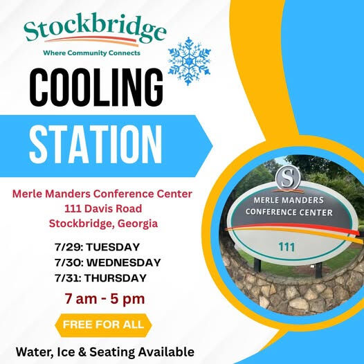 Stockbridge to open cooling station at Merle Manders Conference Center ...