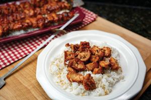 RECIPE: Take dinner outdoors with Grilled Chicken Skewers
