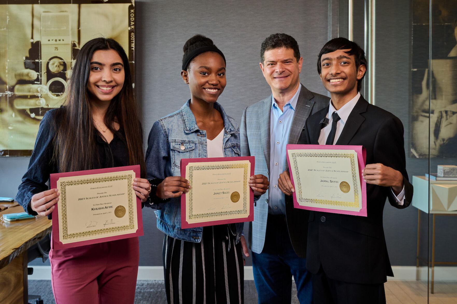 Joe Fried and FG Scholarship Winners 2021.jpg