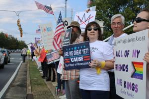'We're not going to stand for it': National 'No Kings' protest draws large crowd in east Cobb