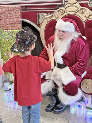 Santa visits local fire station