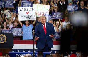 Trump promotes new investment program, rallies Georgia Republicans at Wheeler High
