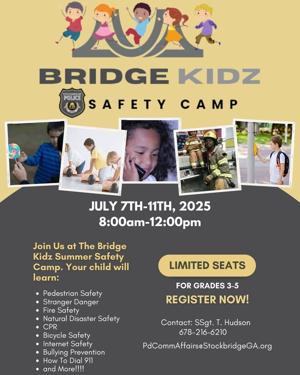 Stockbridge PD Teaching Kids Tools to Stay Safe at BridgeKidz