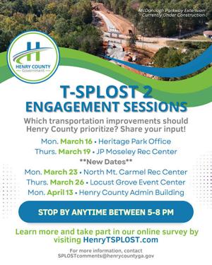Henry County adds more public input sessions for T-SPLOST