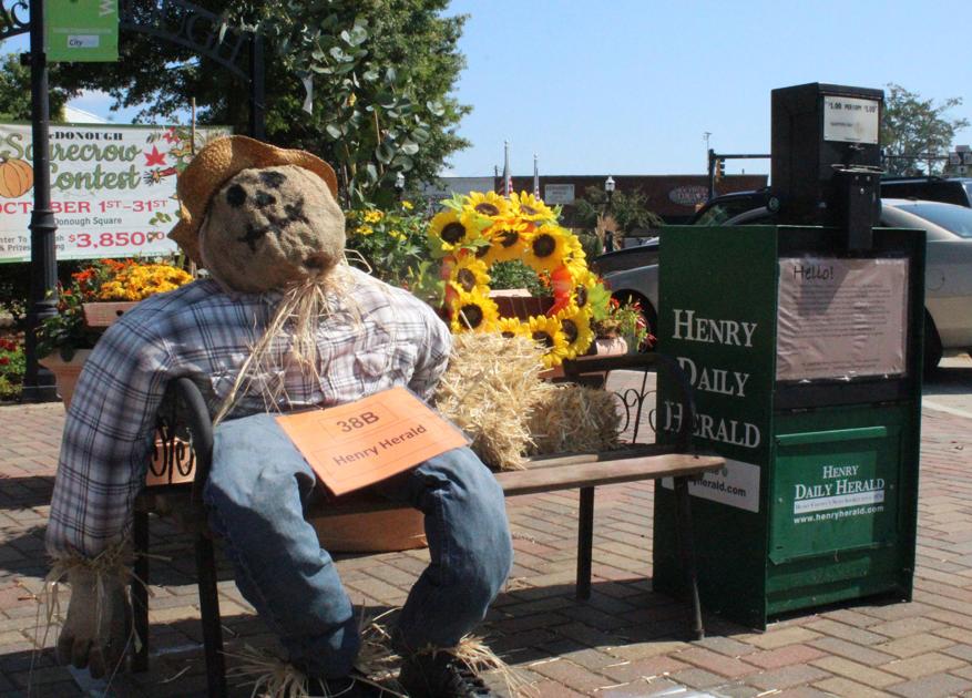 PHOTOS Scarecrows on the McDonough Square Multimedia