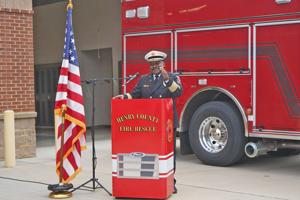 Henry County holds push-in ceremony for new fire truck