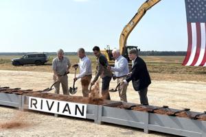 Rivian's 'generational impact' praised at groundbreaking