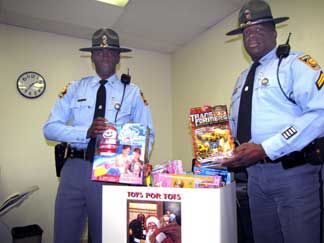 Georgia State Patrol collects Toys for Tots