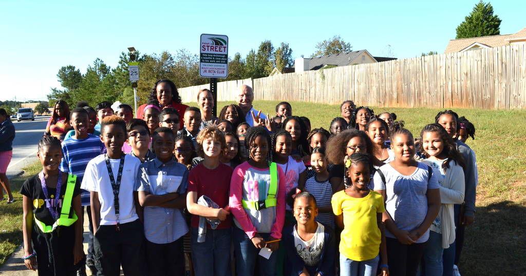 Wesley Lakes Elementary’s Jr. Beta Club kicks off McDonough AdoptA