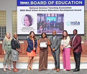 Hampton High School science teacher wins national award