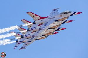 It's not a bird, or just one plane ... watch the Thunderbirds arriving in Georgia