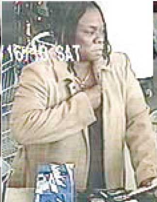 Woman sought in alleged package store thefts