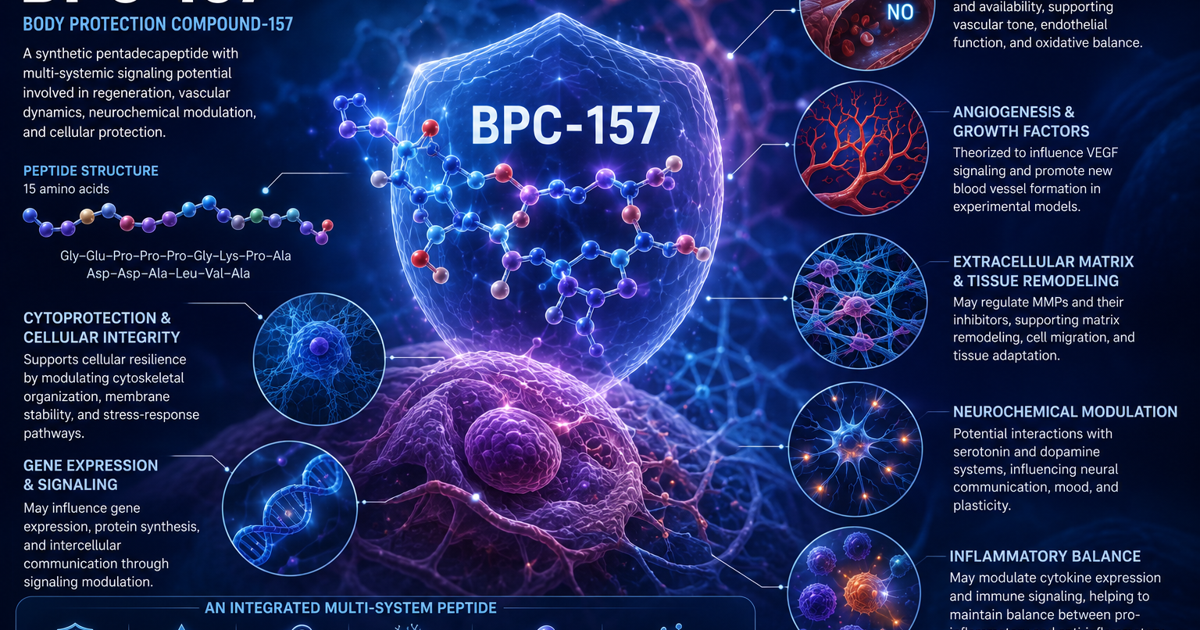 BPC-157: A Peptide at the Crossroads of Regeneration, Signaling, and Experimental Biology