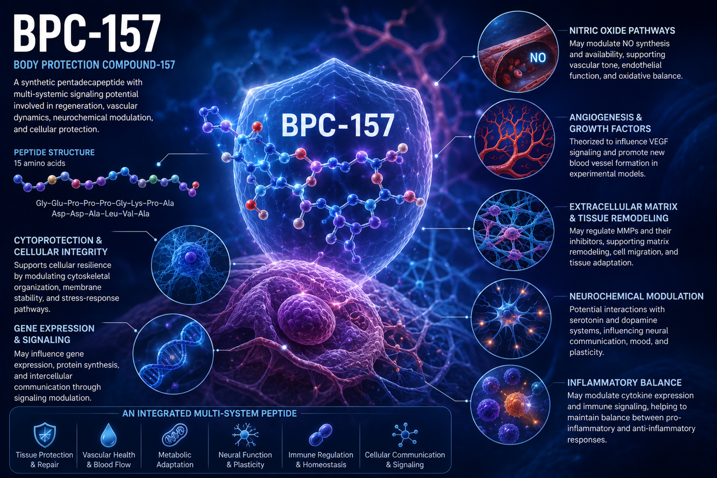 BPC-157: A Peptide at the Crossroads of Regeneration, Signaling, and Experimental Biology