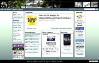 Clayton library system revamping web site