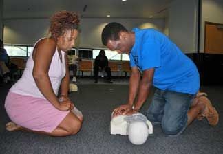 Library patrons learn life-saving CPR skills